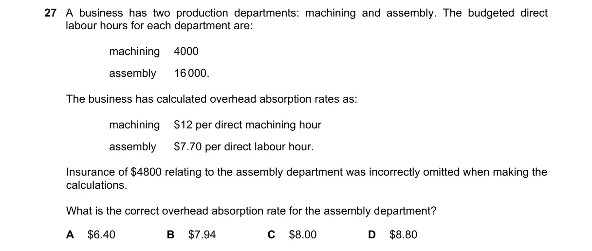 Question 27 from 9706/11/M/J/23