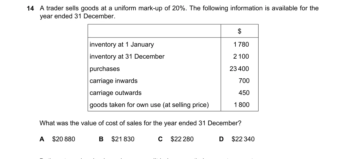 Question 14 from 9706/12/M/J/24
