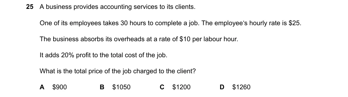 Question 25 from 9706/13/M/J/24