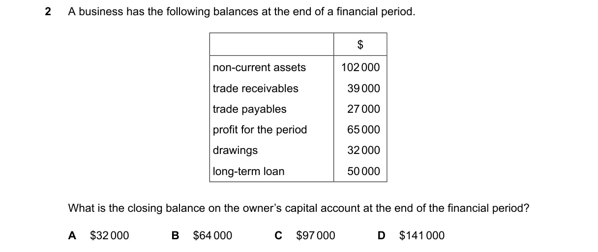 Question 2 from 9706/13/M/J/25
