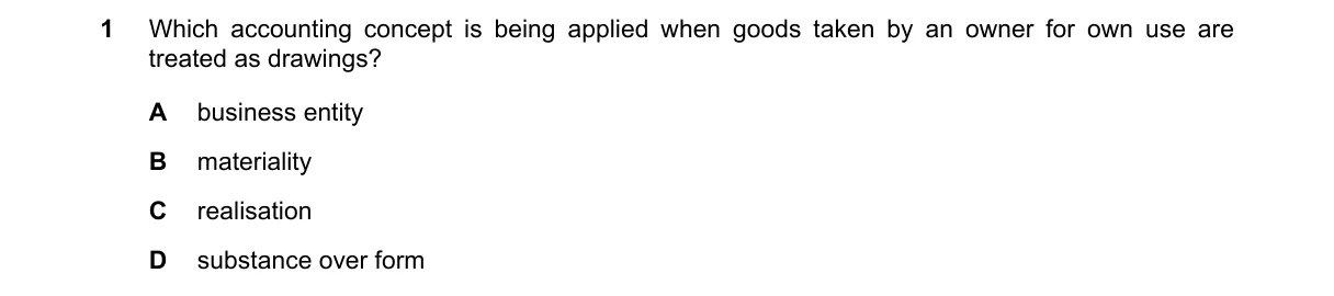 Question 1 from 9706/11/O/N/18