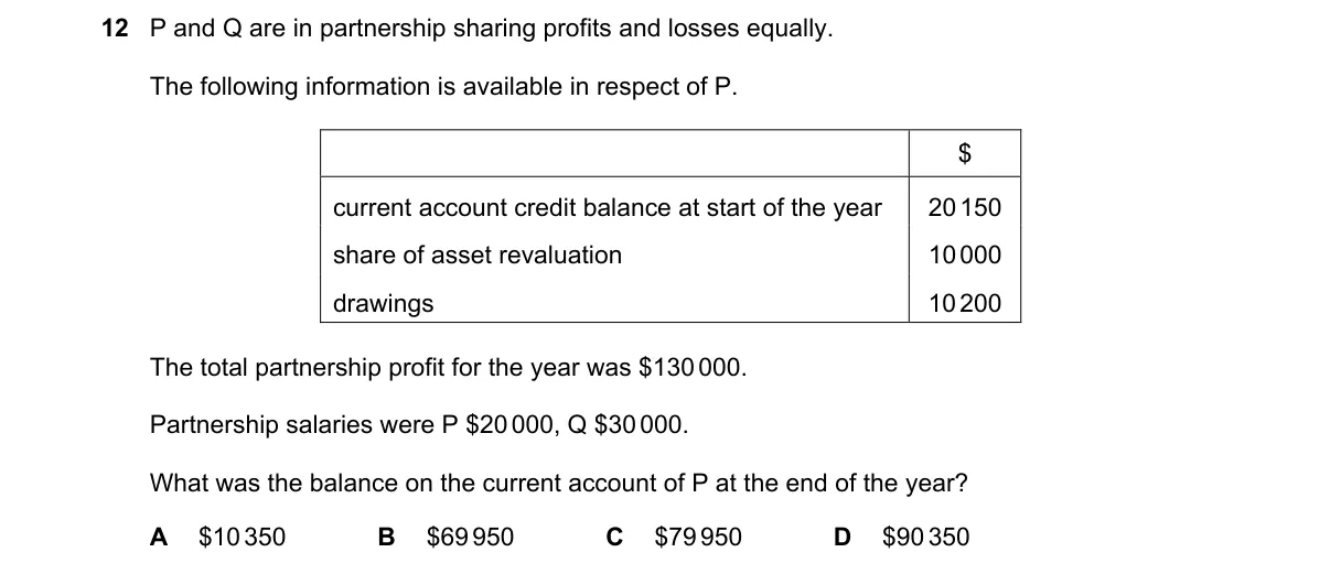 Question 12 from 9706/11/O/N/18