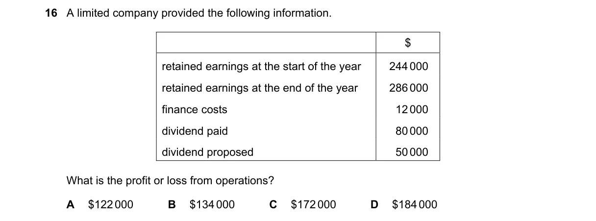 Question 16 from 9706/13/O/N/18