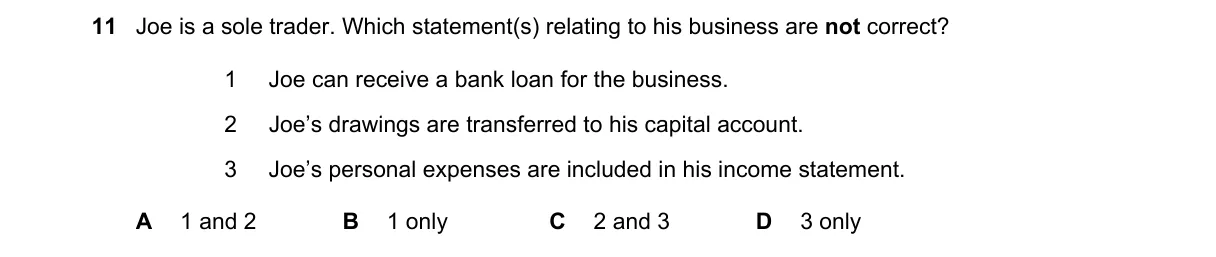 Question 11 from 9706/11/O/N/19