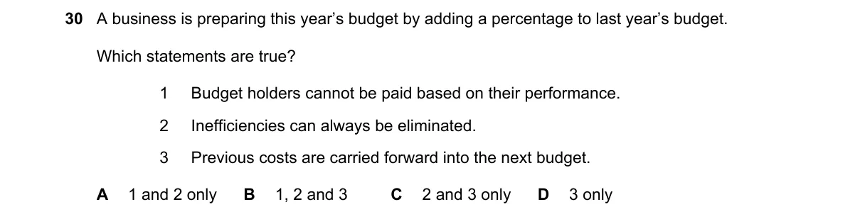 Question 30 from 9706/11/O/N/19
