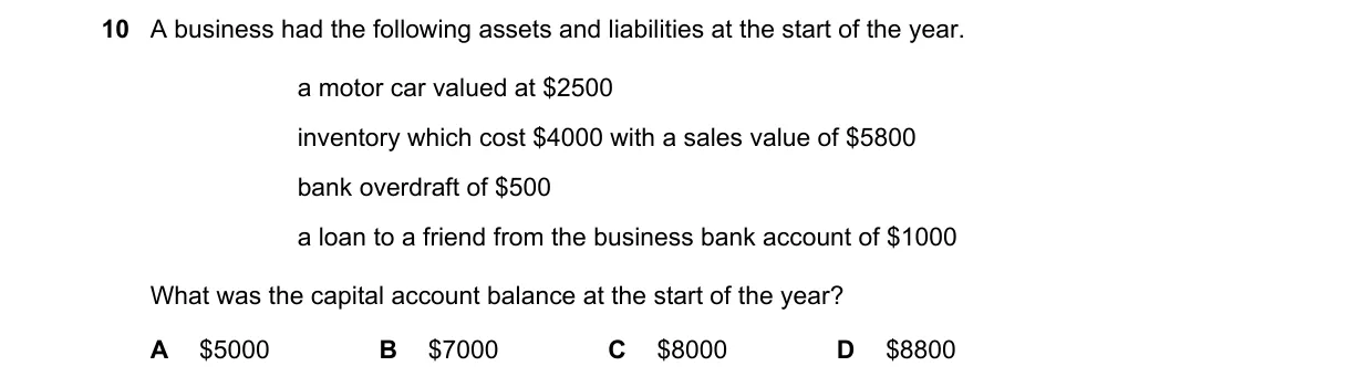 Question 10 from 9706/12/O/N/19