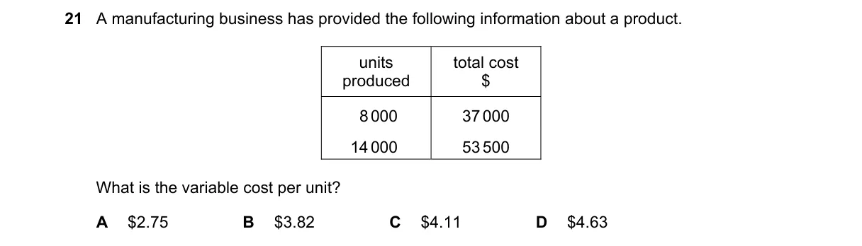 Question 21 from 9706/12/O/N/19