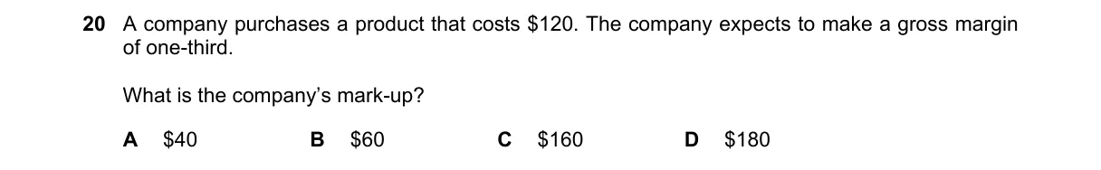 Question 20 from 9706/11/O/N/20