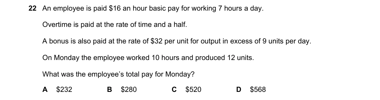 Question 22 from 9706/11/O/N/20