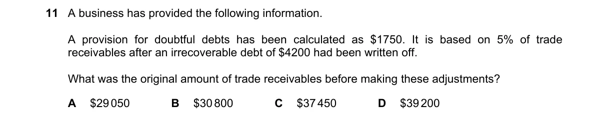 Question 11 from 9706/13/O/N/20