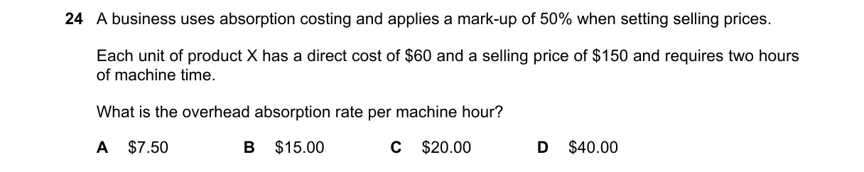 Question 24 from 9706/12/O/N/21