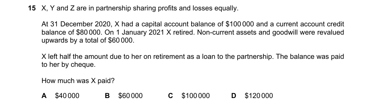 Question 15 from 9706/13/O/N/21