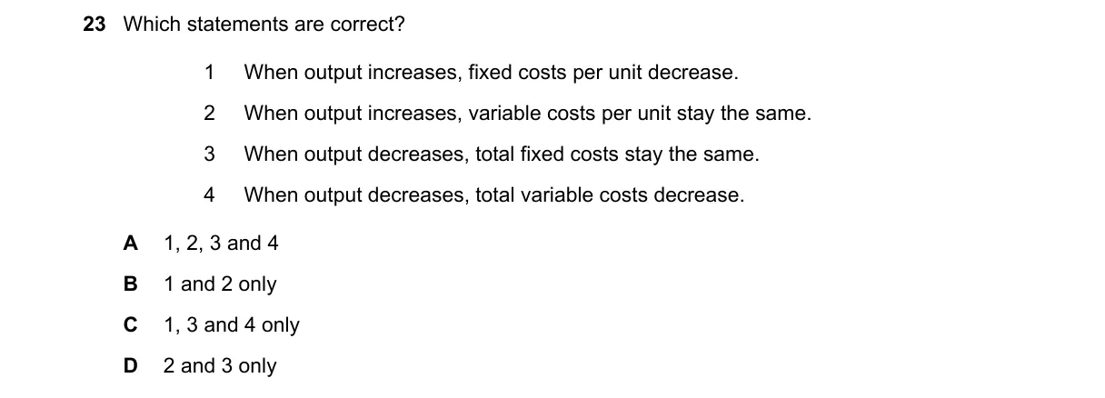 Question 23 from 9706/13/O/N/21