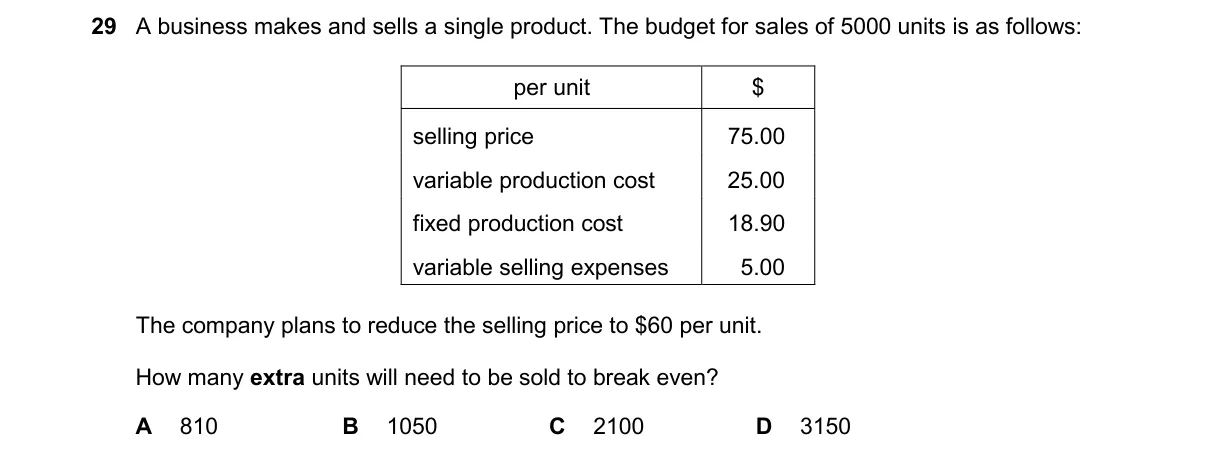 Question 29 from 9706/12/O/N/22
