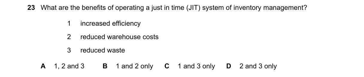 Question 23 from 9706/11/O/N/23
