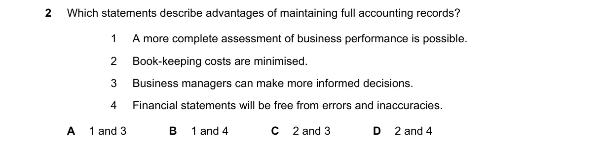 Question 2 from 9706/12/O/N/23