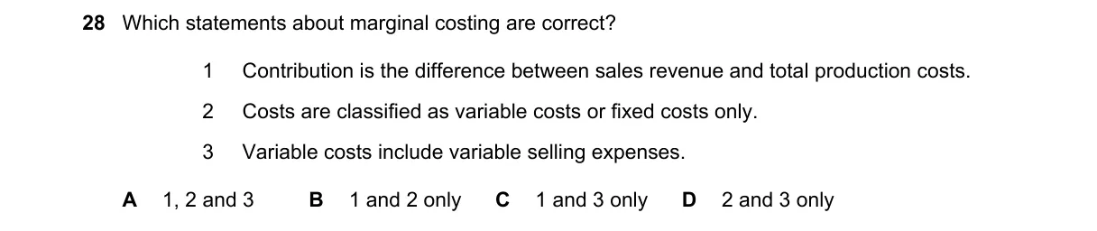 Question 28 from 9706/12/O/N/23