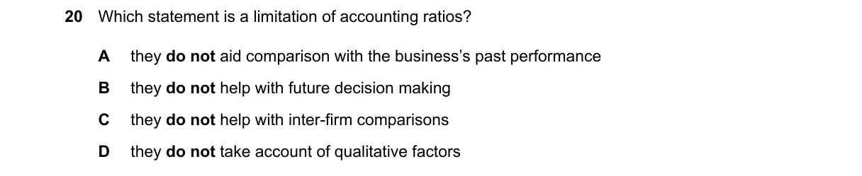Question 20 from 9706/11/O/N/24