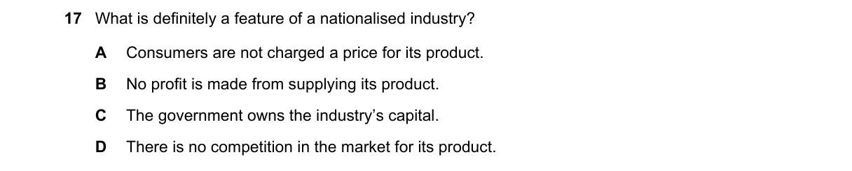 Question 17 from 9708/11/M/J/18