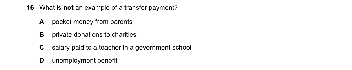 Question 16 from 9708/12/M/J/18