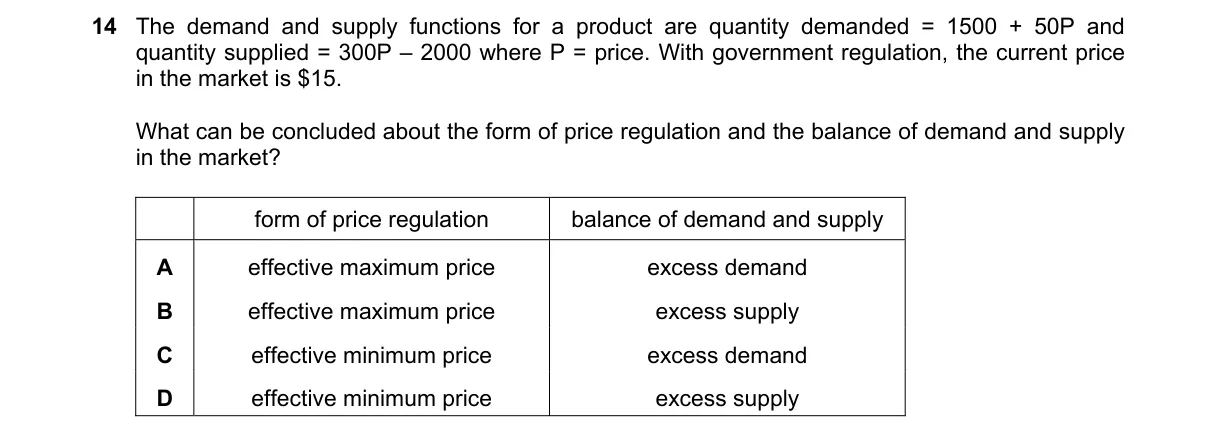 Question 14 from 9708/13/M/J/18