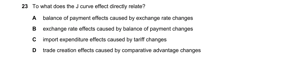 Question 23 from 9708/13/M/J/18