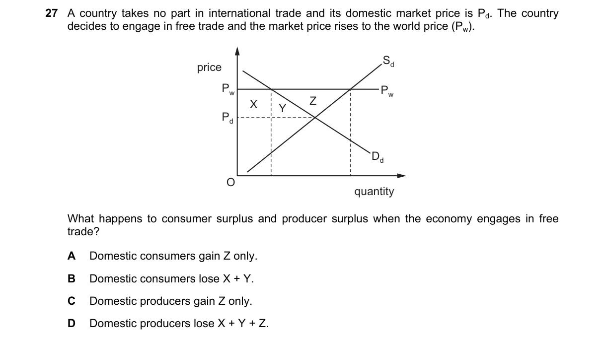 Question 27 from 9708/13/M/J/18