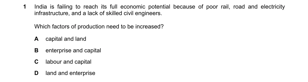 Question 1 from 9708/11/M/J/19