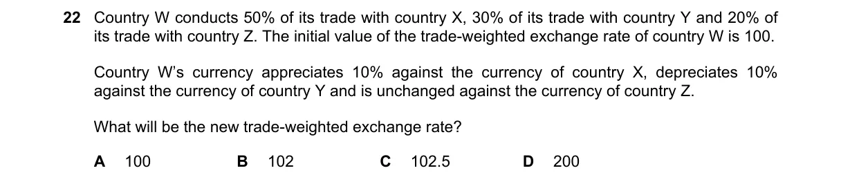 Question 22 from 9708/11/M/J/20