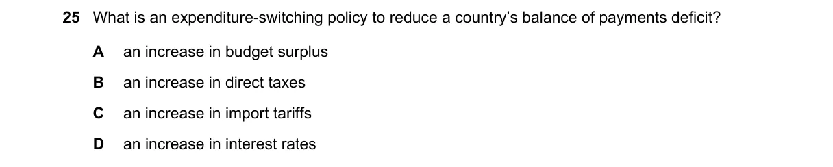 Question 25 from 9708/11/M/J/20