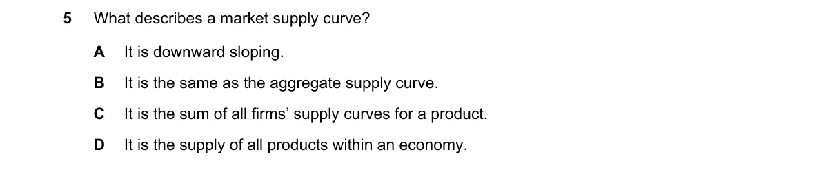 Question 5 from 9708/11/M/J/20