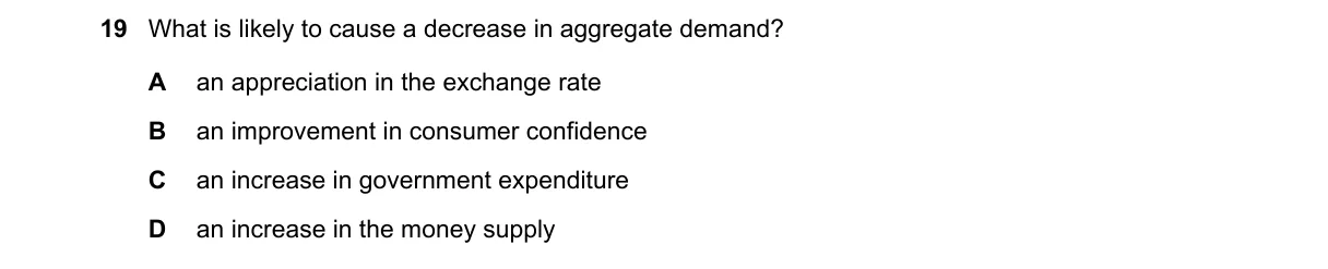 Question 19 from 9708/12/M/J/20