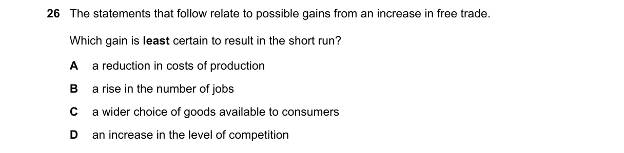 Question 26 from 9708/12/M/J/20