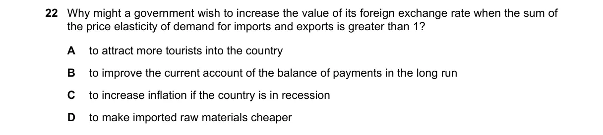 Question 22 from 9708/11/M/J/21