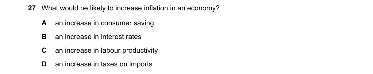 Question 27 from 9708/11/M/J/21