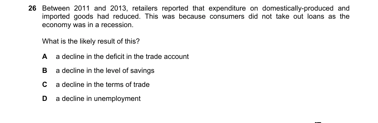 Question 26 from 9708/12/M/J/21