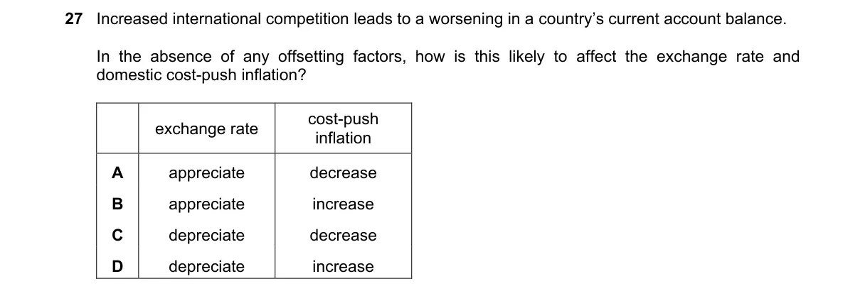 Question 27 from 9708/12/M/J/21