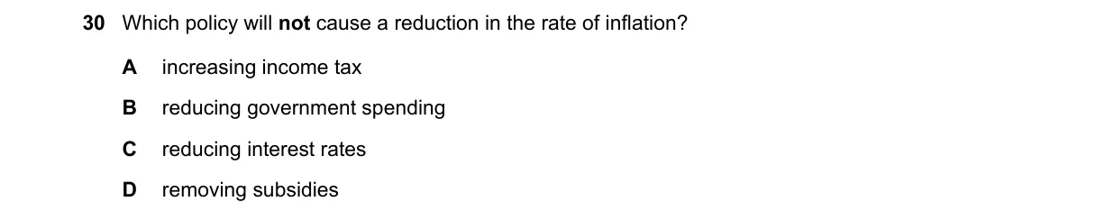 Question 30 from 9708/12/M/J/21