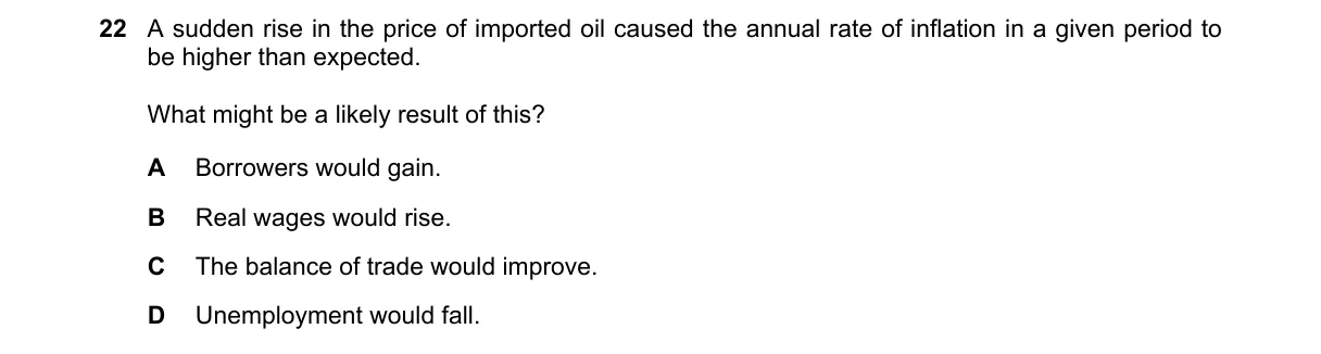 Question 22 from 9708/13/M/J/21