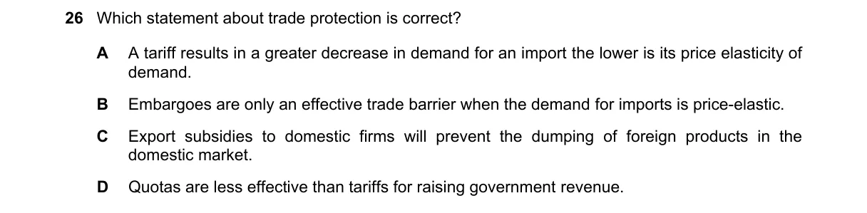 Question 26 from 9708/13/M/J/21