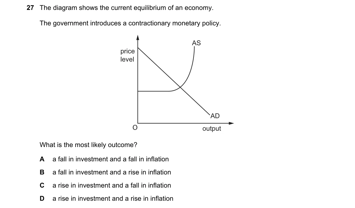 Question 27 from 9708/12/M/J/23