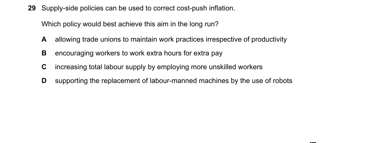 Question 29 from 9708/12/M/J/23