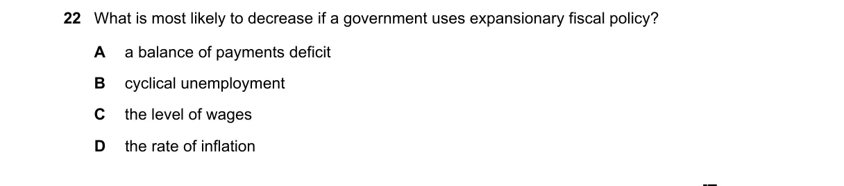 Question 22 from 9708/11/M/J/24
