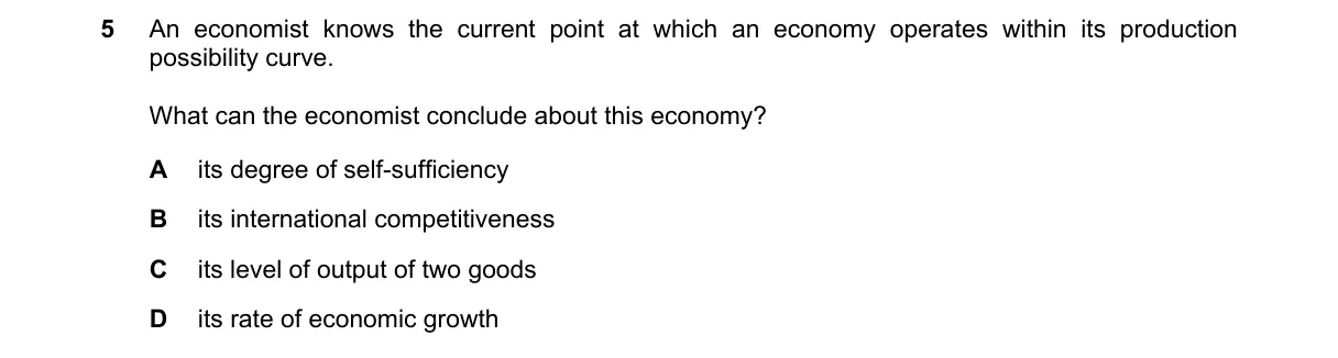 Question 5 from 9708/11/M/J/24