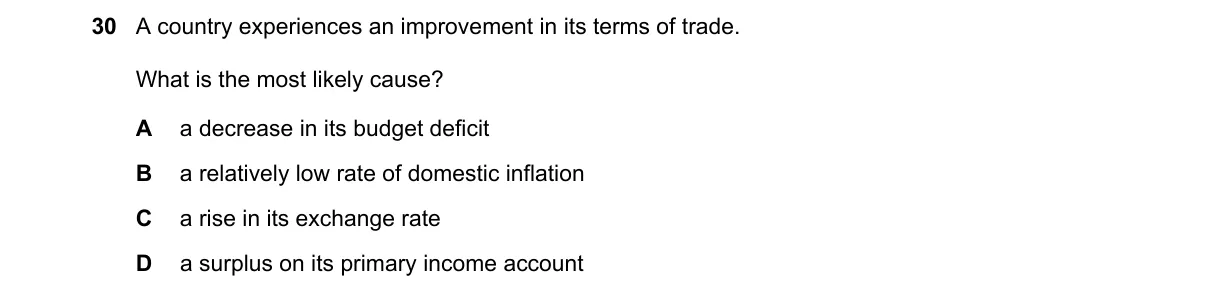 Question 30 from 9708/13/M/J/24