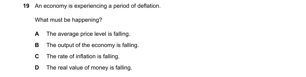 Question 19 from 9708/13/M/J/25