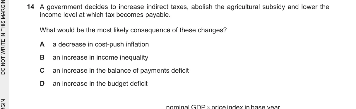 Question 14 from 9708/14/M/J/25