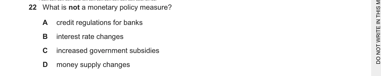 Question 22 from 9708/14/M/J/25