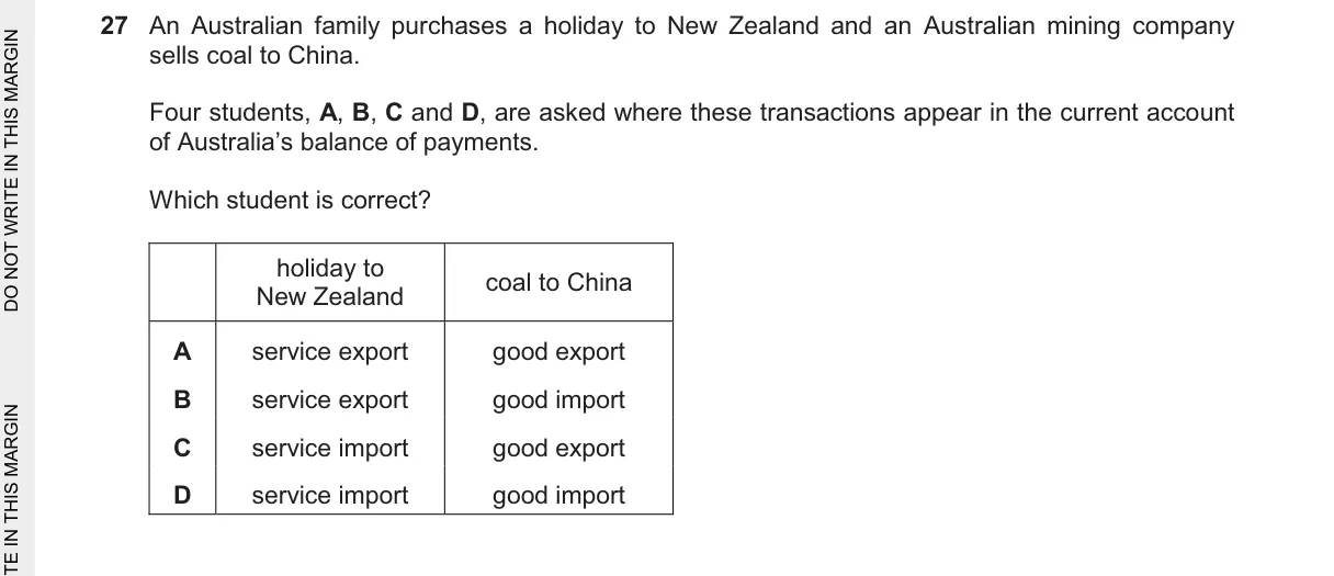Question 27 from 9708/14/M/J/25