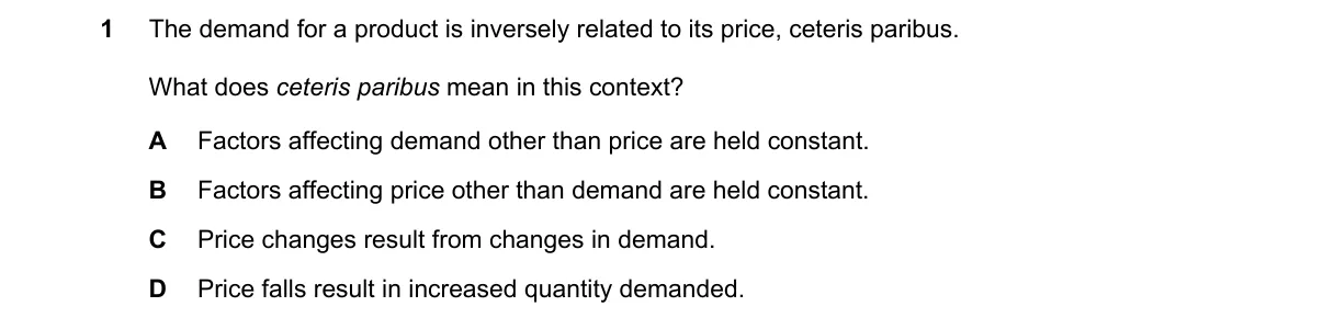 Question 1 from 9708/11/O/N/18